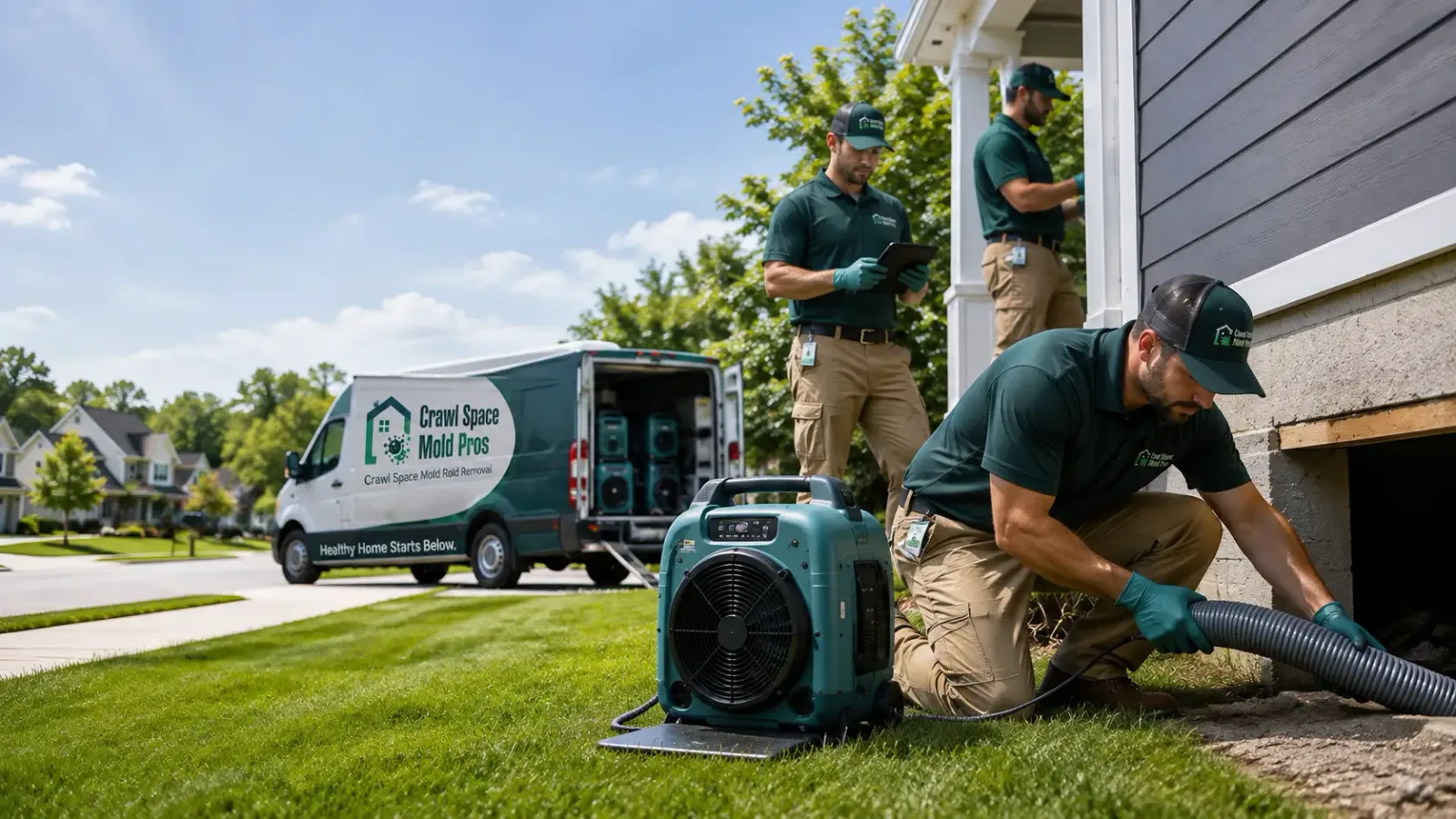 Crawl Space Mold Removal in Palms, MI